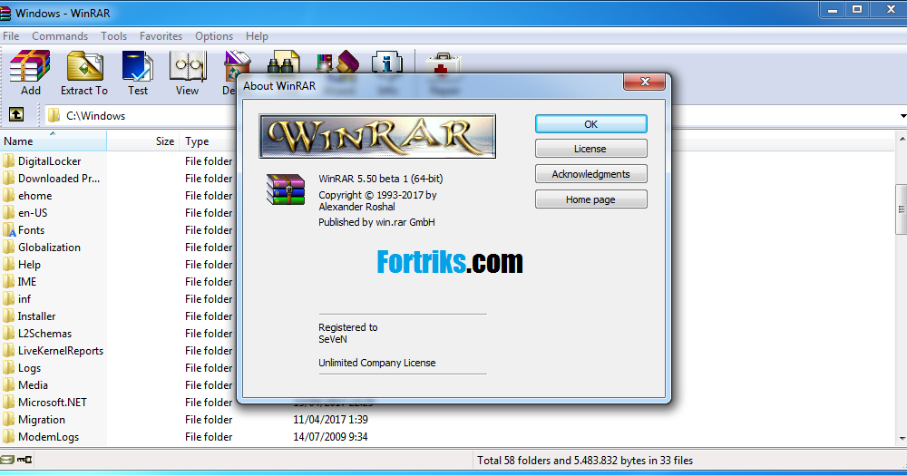 winrar for windows 7 32 bit offline installer